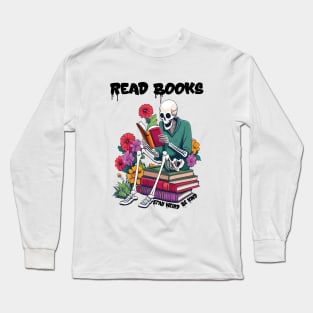 Read Books Be Kind Stay Weird Long Sleeve T-Shirt